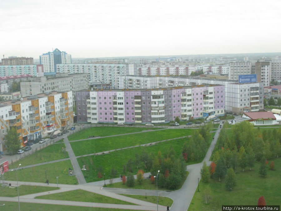 Вид Сургута с 11-го этажа Сургут, Россия
