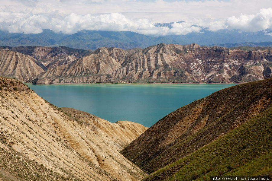 Цвета Токтогульского водохранилища Киргизия