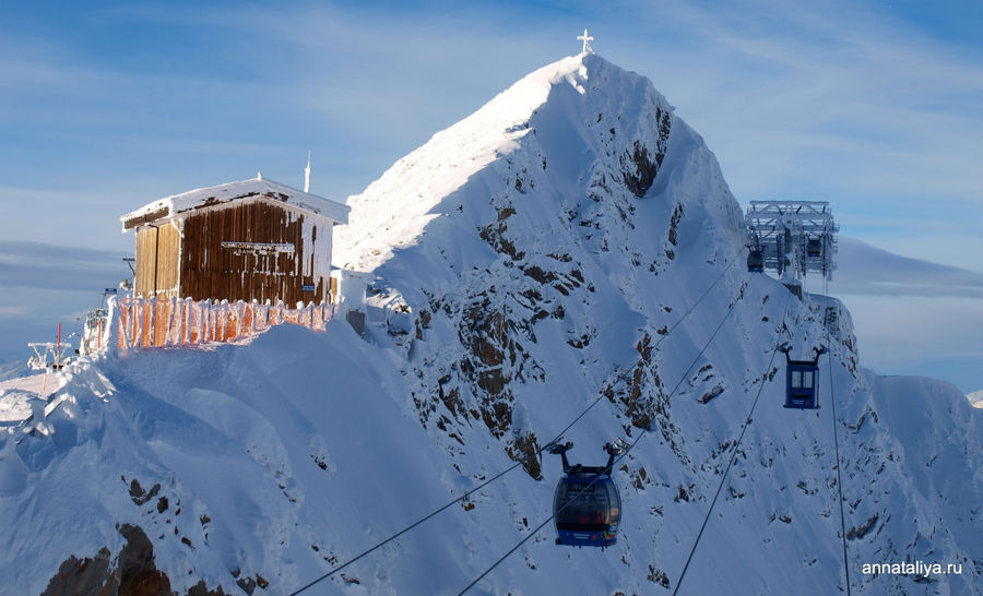 Пик Замороженная Стена. Высота 3250 метров. Хинтертукс, Австрия