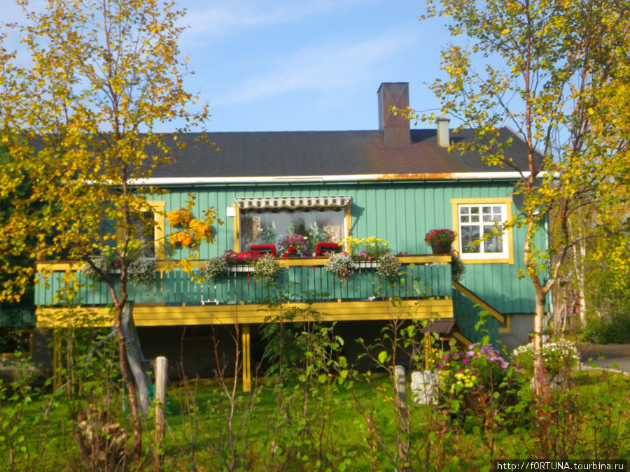 Цветные домики Севера Северная Норвегия, Норвегия