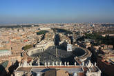 Вид на Рим с купола Собора Св. Петра