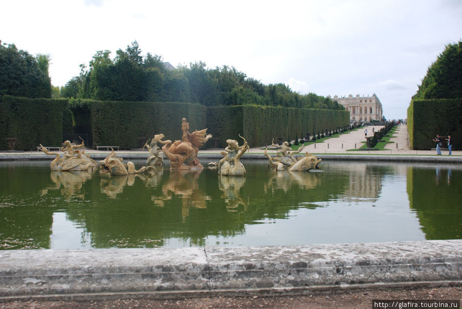 Ранним утром  в  Версале Версаль, Франция