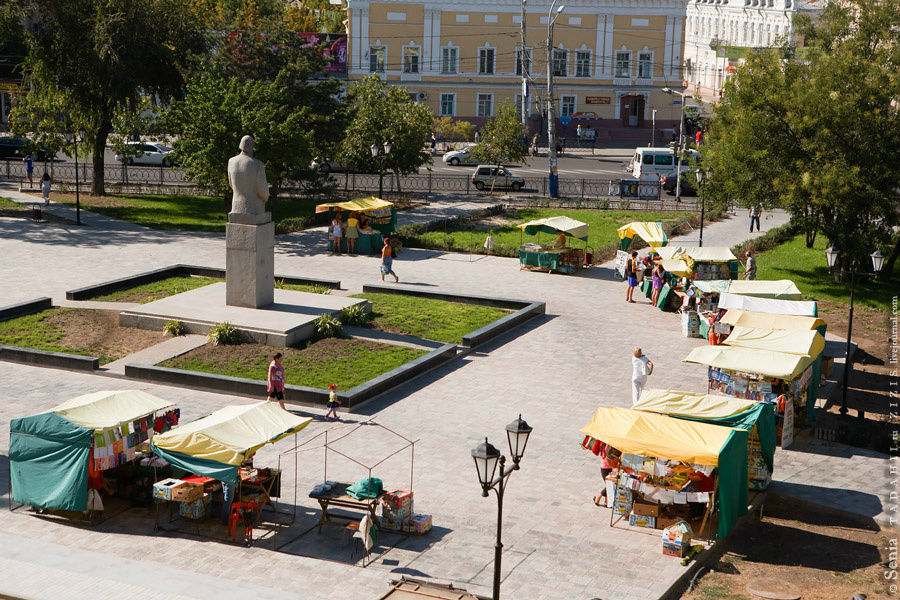 Астрахань, короткий обзор, крыша Азимута Астрахань, Россия