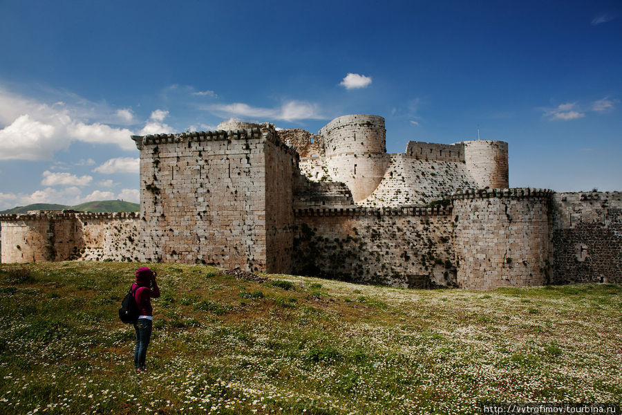 Замок крестоносцев Крак де Шевалье. Хаваш, Сирия