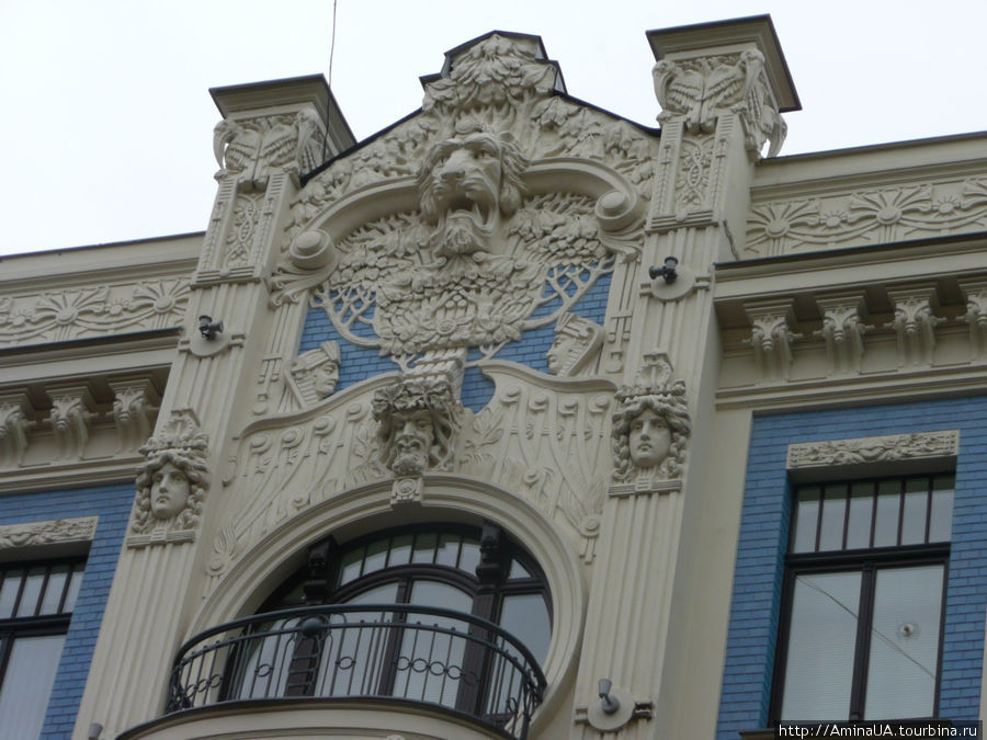 дома в стиле Арт Нуво на ул. Альберта Рига, Латвия дома в стиле Арт Нуво на ул. Альберта Рига, Латвия