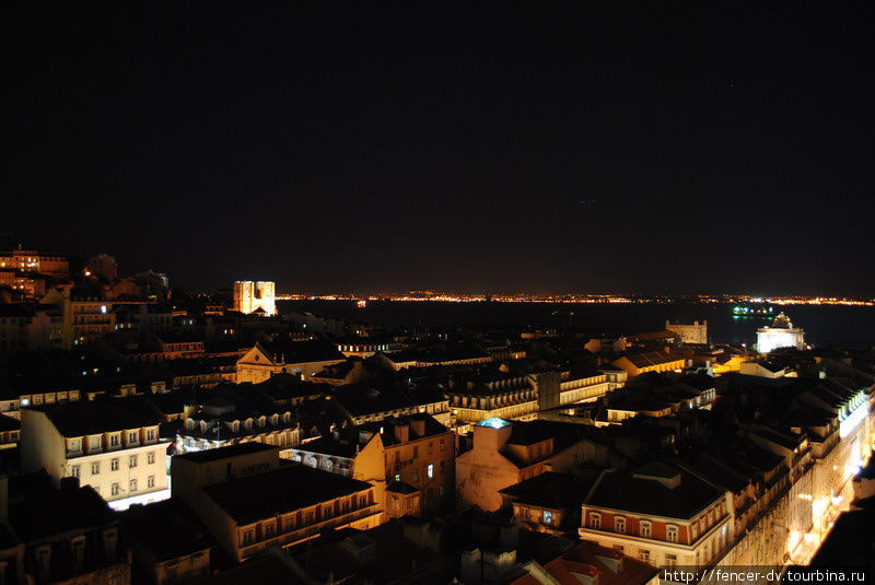Тежу в темноте Лиссабон, Португалия