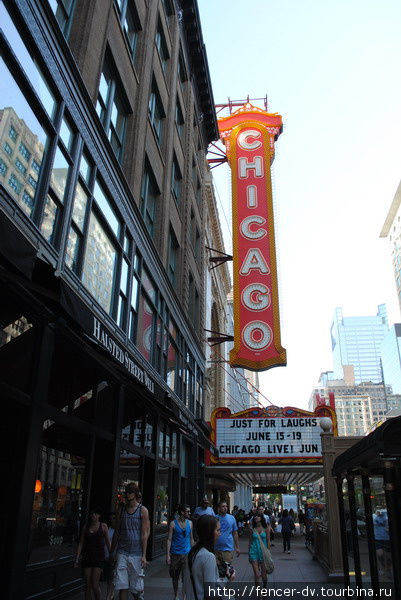 Наверное, самая известная чикагская вывеска Чикаго, CША