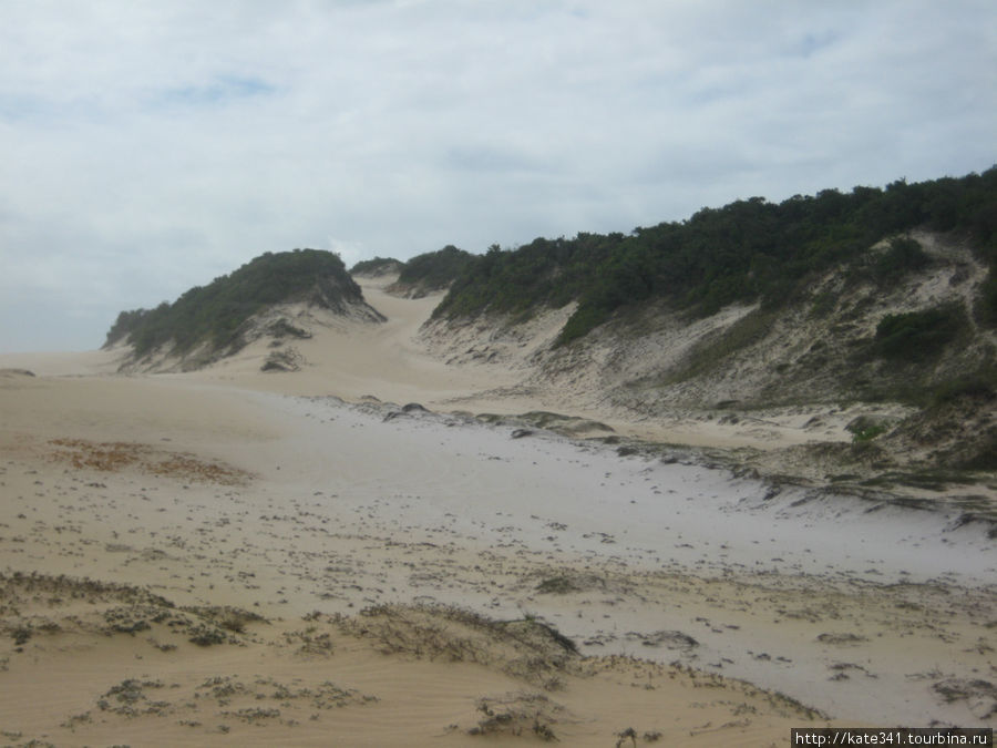 песчаные дюны недалеко от Натала Натал, Бразилия