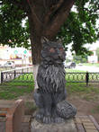 Кот учёный под дубом на площади Молодежи (недалеко от фонтана).