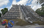 Сохранившиеся пирамиды от цивилизации Майя, ацтеков и тольтеков! Тут один раз в год спускается светоносная змея — эфект от движения солнца по пирамиде!