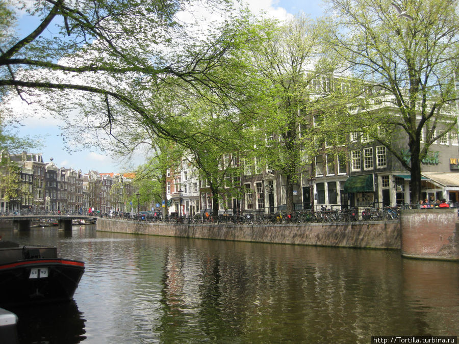 Нидерланды. Амстердам. Каналы... Амстердам, Нидерланды