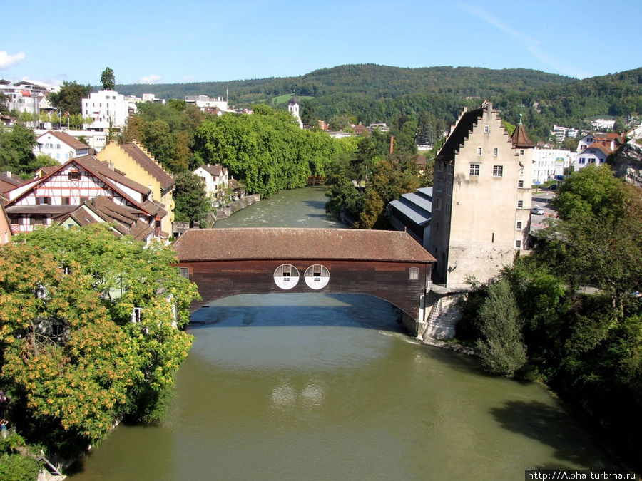 Мост через Лиммат. Баден, Швейцария
