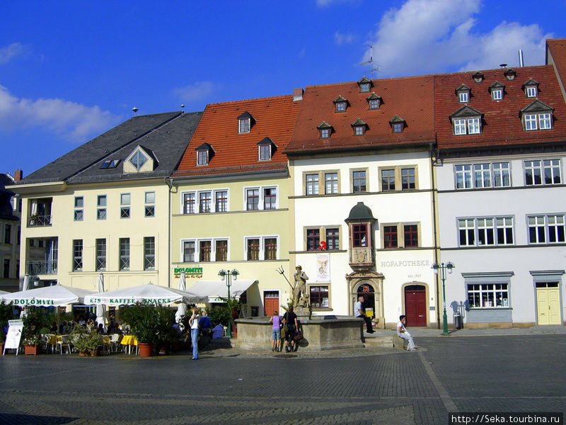 Дома на Рыночной площади Веймар, Германия
