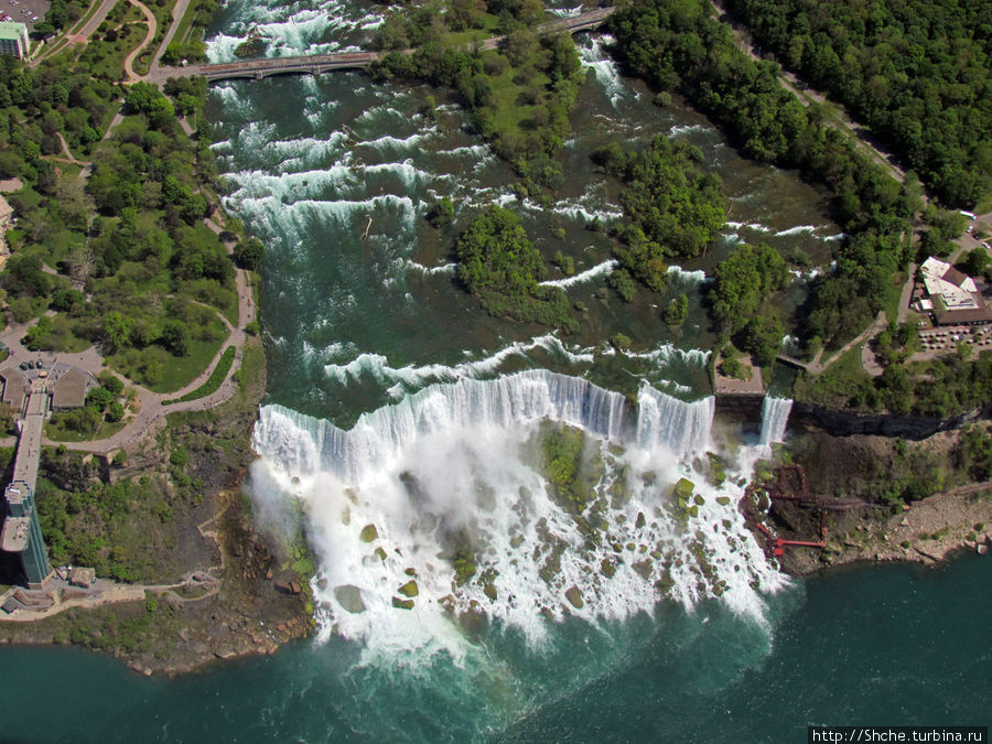 Облет на вертолете Ниагарского водопада