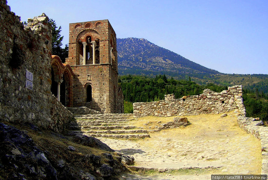 Город - крепость Мистрас - 115 объект ЮНЕСКО в Греции Полуостров Пелопоннес, Греция