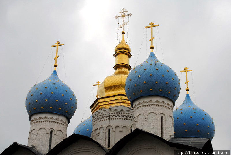 Купола Благовещенского собора Кремля Казань, Россия