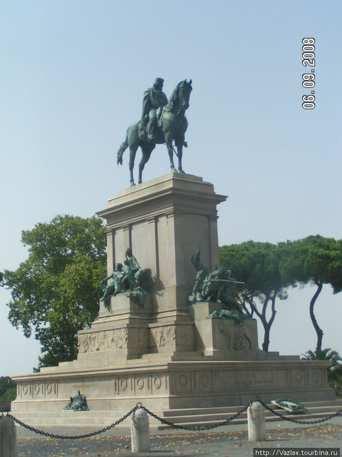 Памятник Гарибальди Рим, Италия