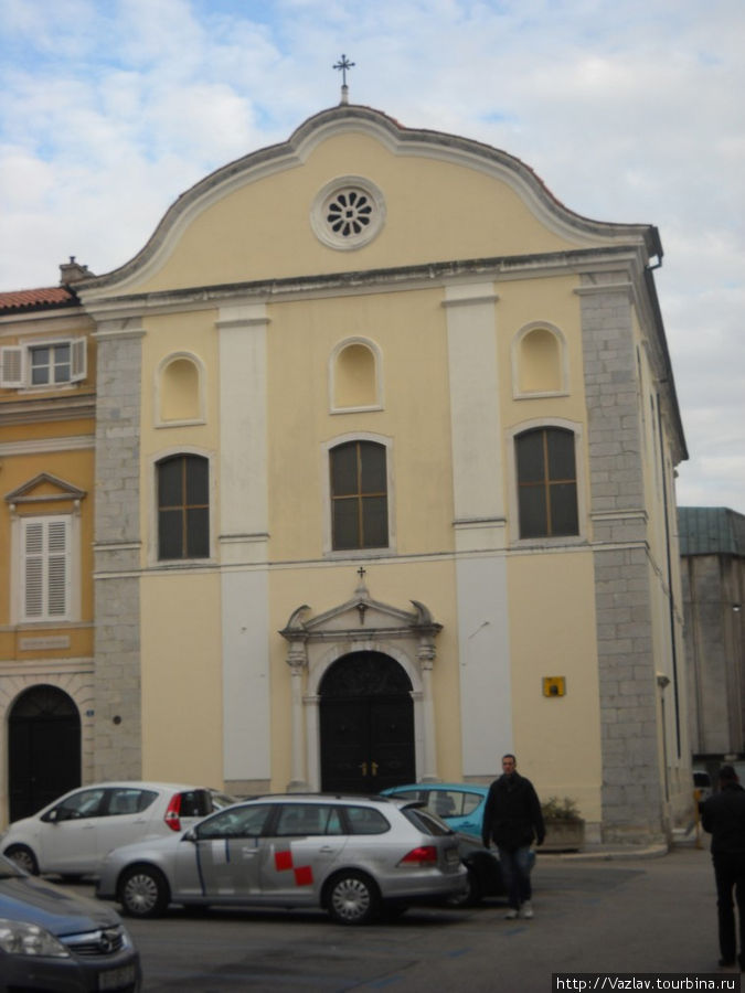 Фасад церкви Риека, Хорватия