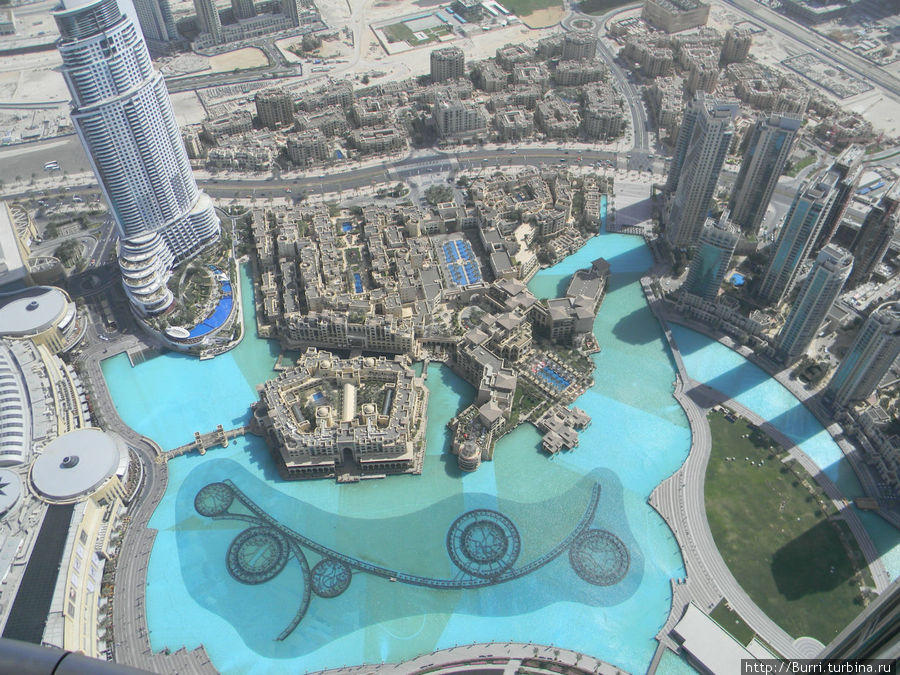 Так сверху выглядит знаменитый фонтан Дубай, ОАЭ