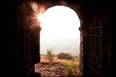 Восход.
Вид из калитки Red Fort (Вагатор, ГОА, близ Анжуна)