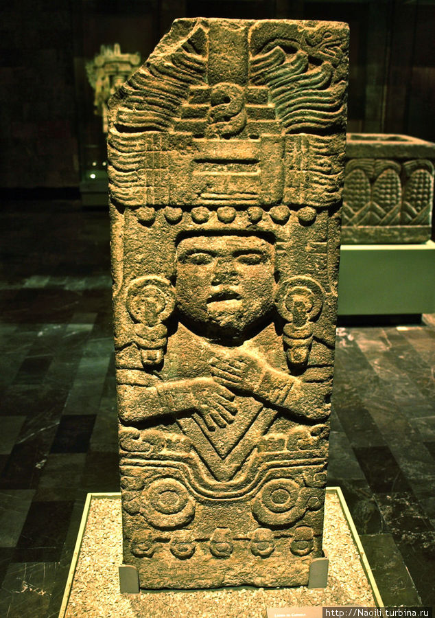 Стела Чинола, богини Чальчиутлике Мехико, Мексика
