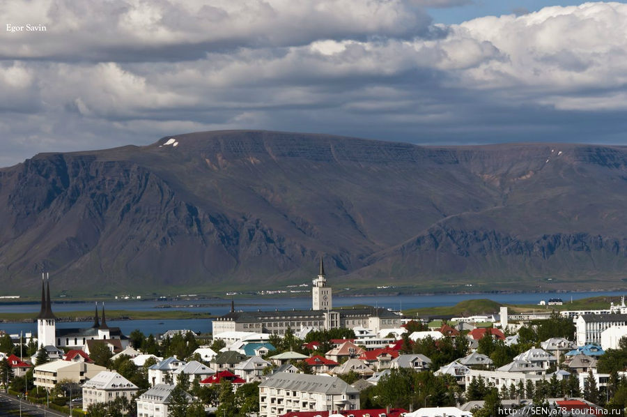 Реякьявик, вид со смотровой площадки на Перлане Западная Исландия, Исландия
