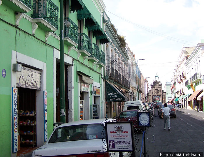 улочки Пуэбла-де-Сарагоса Пуэбла, Мексика улочки Пуэбла-де-Сарагоса Пуэбла, Мексика