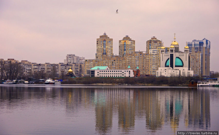 Вид на Никольско-Слободскую улицу Киев, Украина