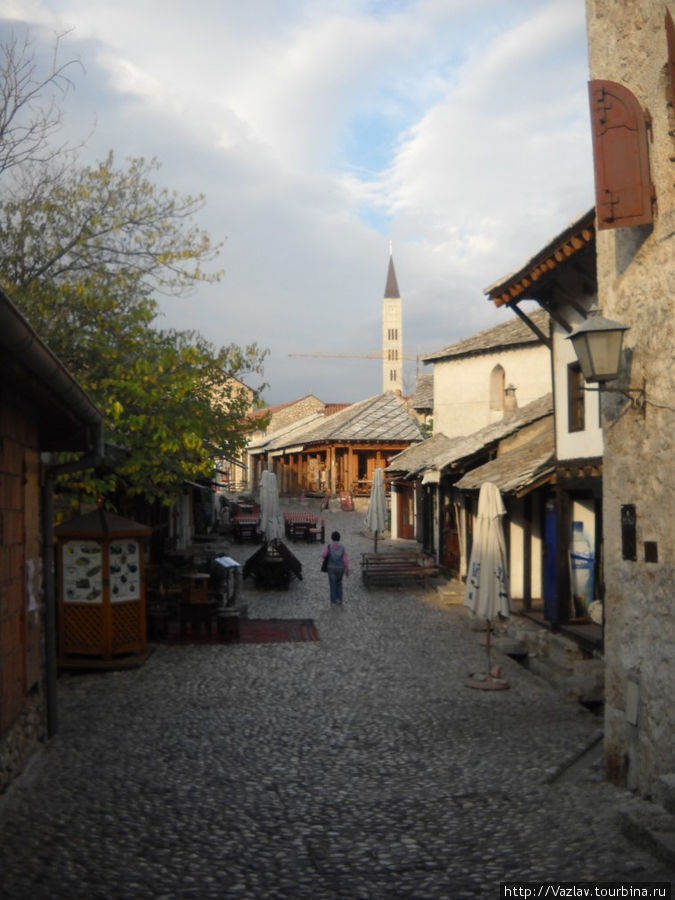 Среди старых домов Мостар, Босния и Герцеговина