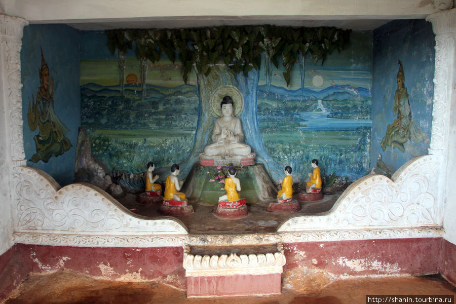 Золотой Будда - в дальней пещере Пиндайя, Мьянма