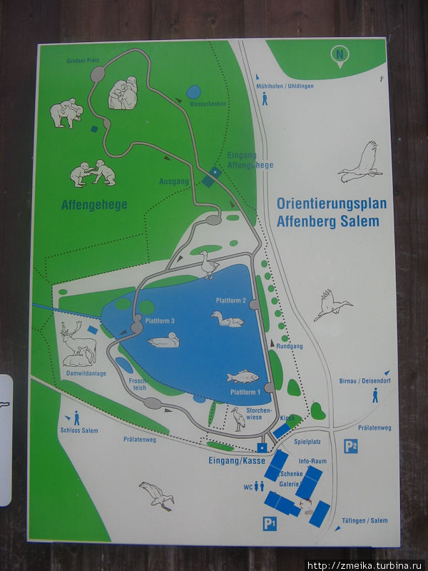 План парка Залем, Германия