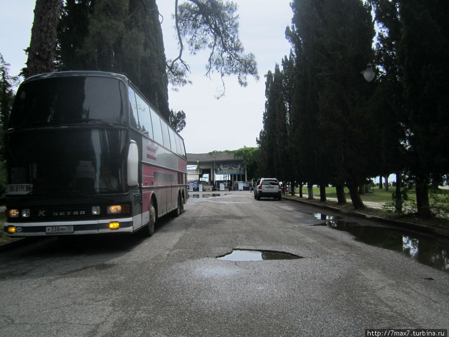 Наш экскурсионный автобус Рица Реликтовый Национальный Парк, Абхазия