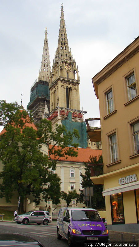 Кафедральный собор Загреба в готическом стиле Загреб, Хорватия