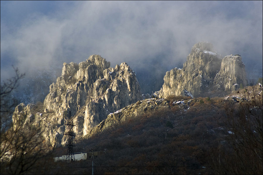 Скалы Биюк-Исар, Кацивели, январь 2009 г.