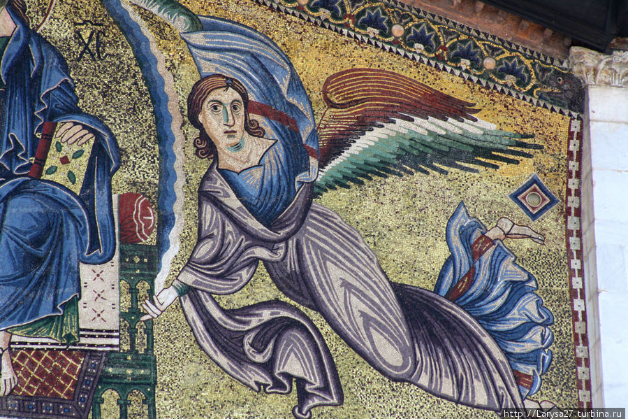 Базилика Святого Фредиана. Деталь мозаики Лукка, Италия