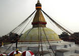 Это — ступа Баданатх, самая большая в Непале.