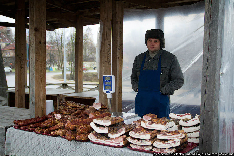 Как и везде в Европе, в Литве очень популярны рынки фермерской еды. Вильнюс, Литва