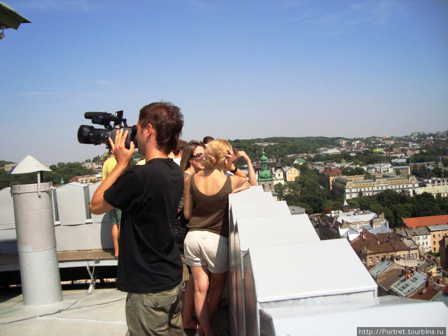 Крыши Львова с высоты птичьего полета Львов, Украина
