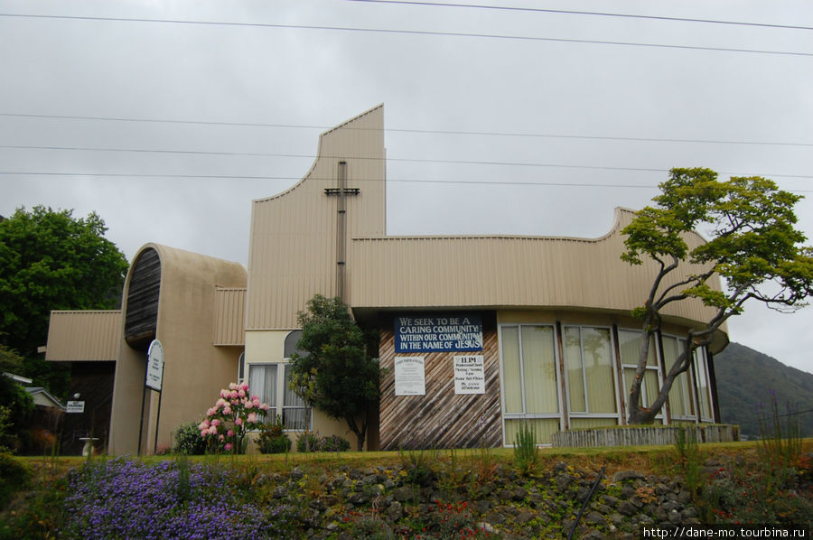 Одна из церквей Пиктон, Новая Зеландия
