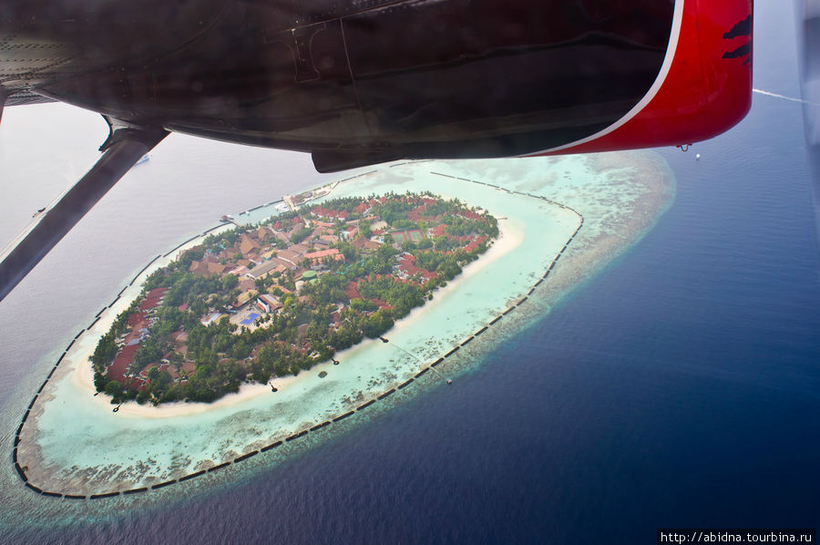 Мальдивы с высоты гидросамолета Мальдивские острова