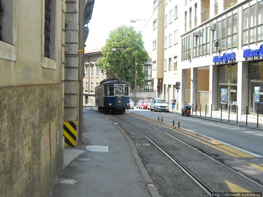 Трамвайная линия-фуникулер Триест, Италия