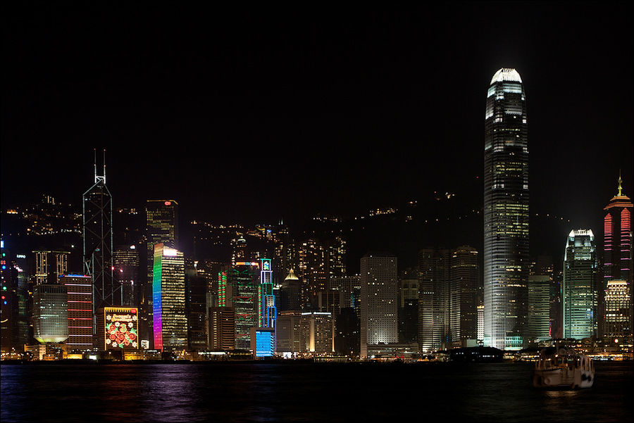 Ночной Гонконг Гонконг