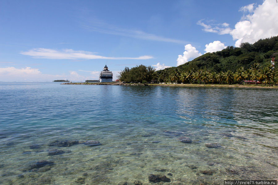 Как заметить остров в океане Французская Полинезия