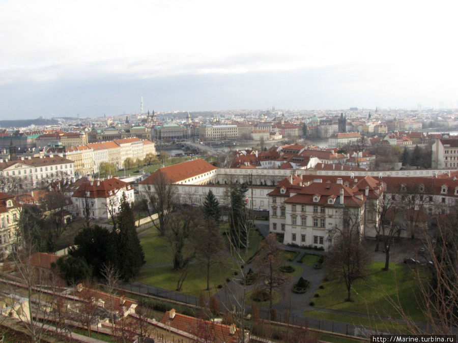 вид с Пражского Града Прага, Чехия