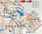 Карта путешествия по Армении