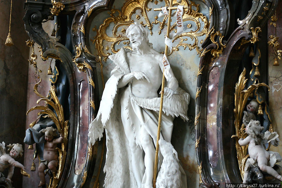 Иоанн Креститель. Скульптура Й. Й. Кристиана. Оттобойрен, Германия