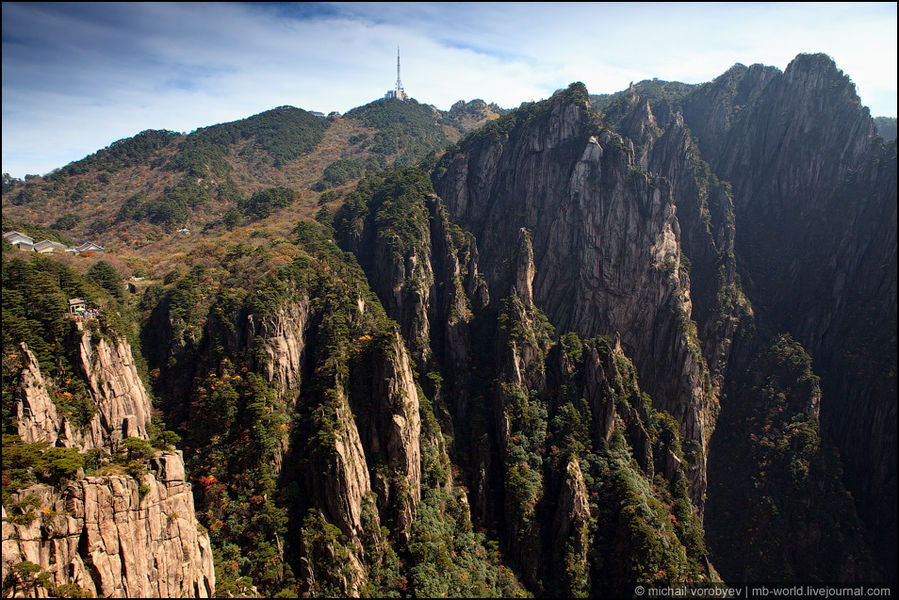 Виды Xihai Grand Canyon Провинция Аньхой, Китай