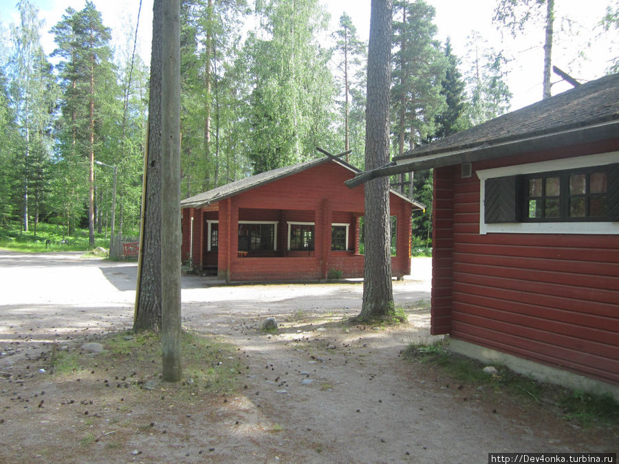 Домик, где находится ресепшен и кафе Иматра, Финляндия