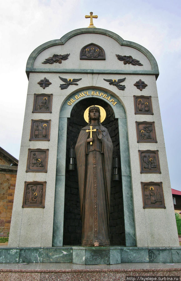 Святая великомученица Варвара считается покровительницей шахтеров. Кемерово, Россия