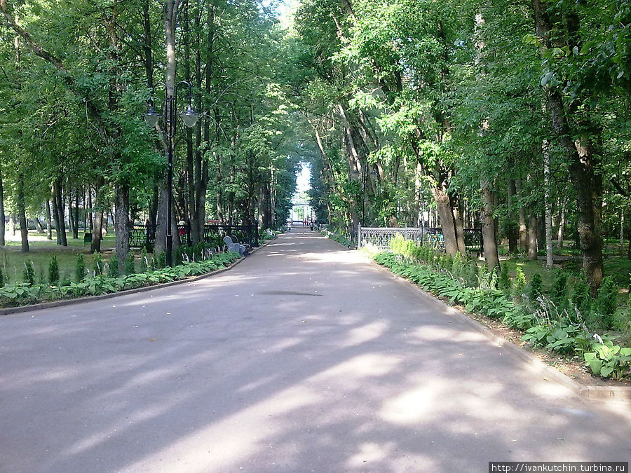 Главная аллея парка Старая Русса, Россия